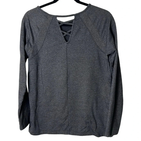 Danskin sweater,women med, top back cut out,pullover, comfy,cotton blend,raglan - Picture 7 of 15